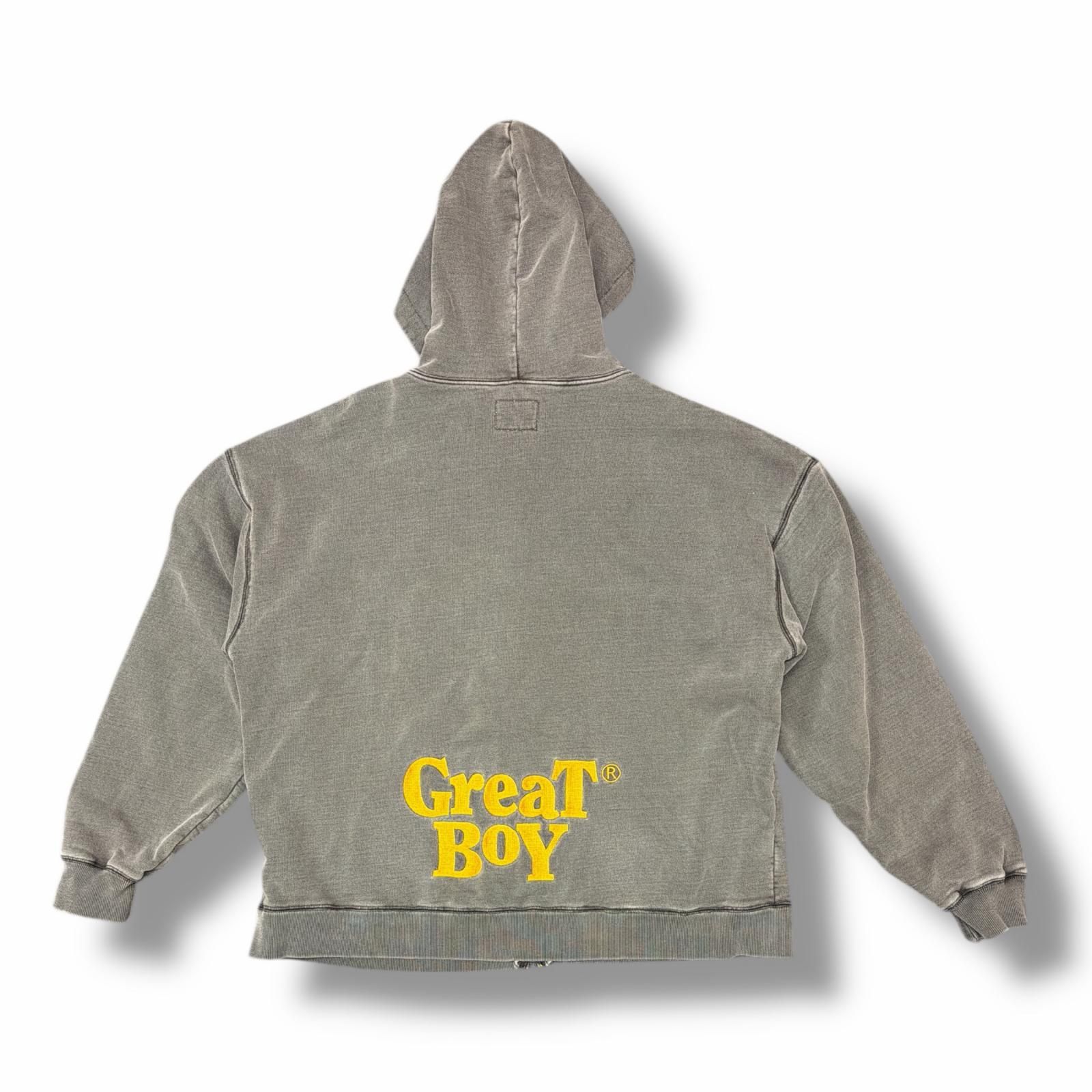 greatland オリジナル　フルジップパーカー　グレートランド　フェード greatLAnd ORIGINAL GREAT BOY ZIP UP HOODIE ジップフーディー