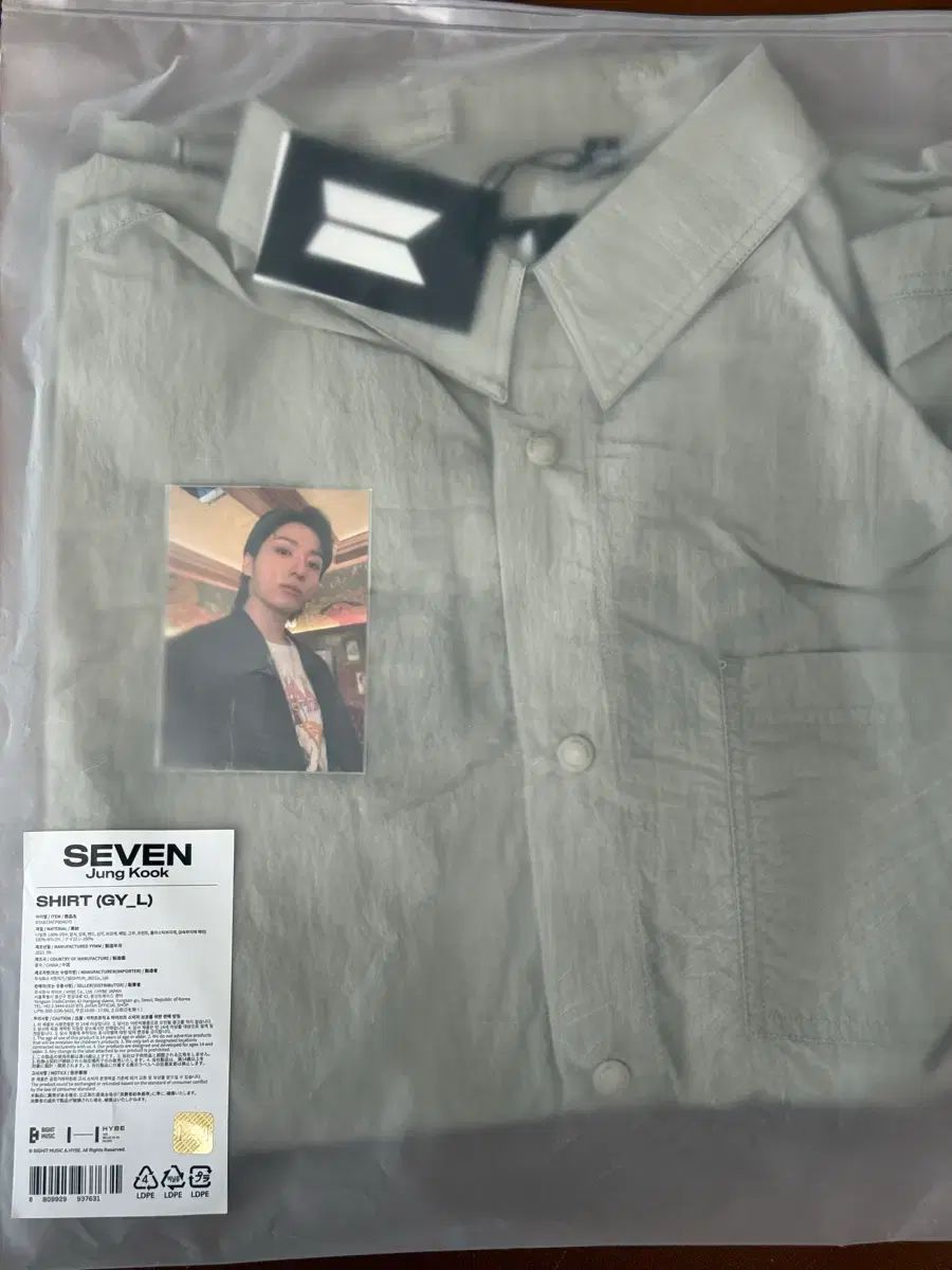 未開封出品) ジョングク(JUNGKOOK・JK・グク) Seven シャツ Lサイズ