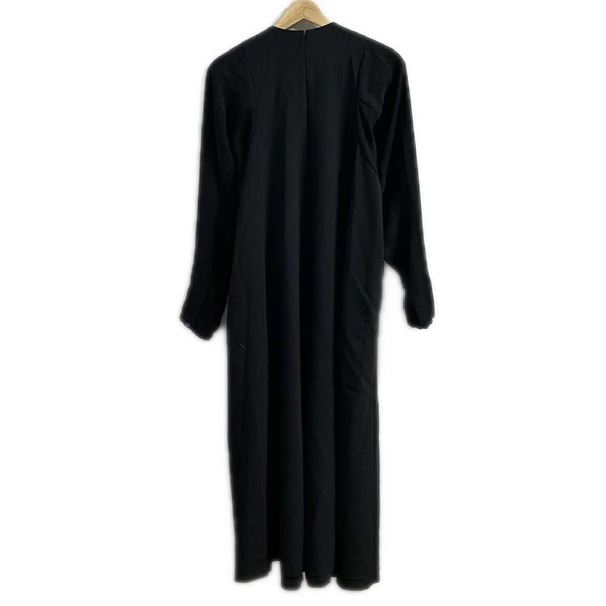 美品　ENFOLD 黒 変形　半袖 ワンピース 38 ENFOLD(エンフォルド) ワンピース サイズ38 M レディース - 黒 クルー