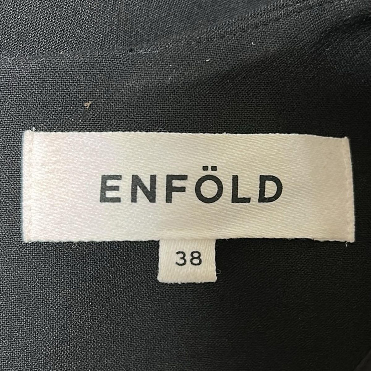 ENFOLD(エンフォルド) ワンピース サイズ38 M レディース - 黒 クルー