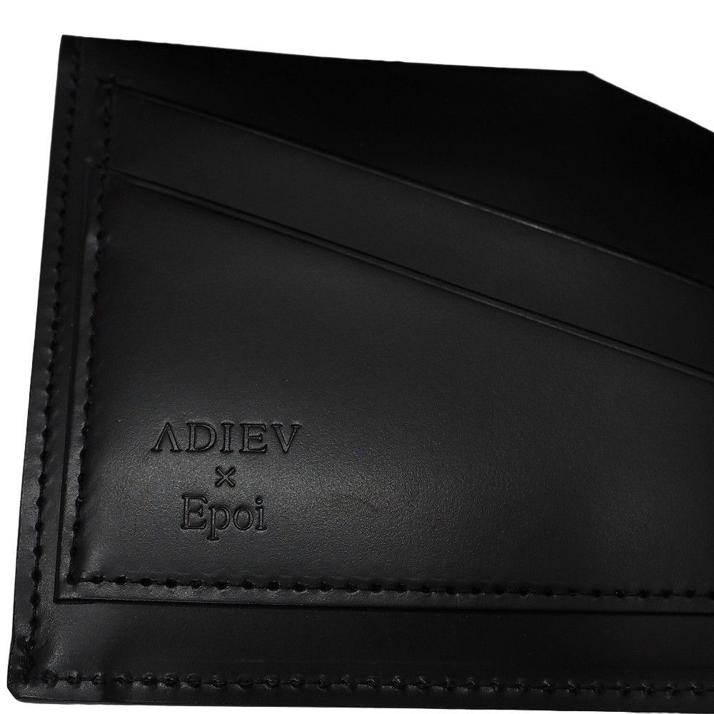  ADIEV × Epoi レザーウォレット 長財布 ブラック エポイ レディース メンズ 5 F 26 L 06157 KEC 15 長財布 小物