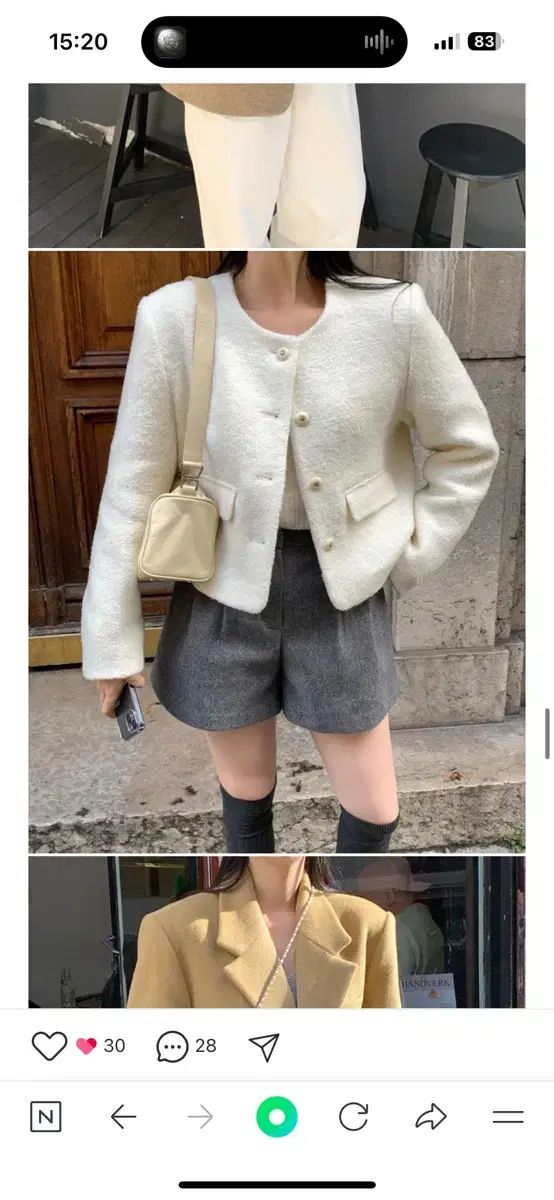 L AMOURE ツイードジャケット