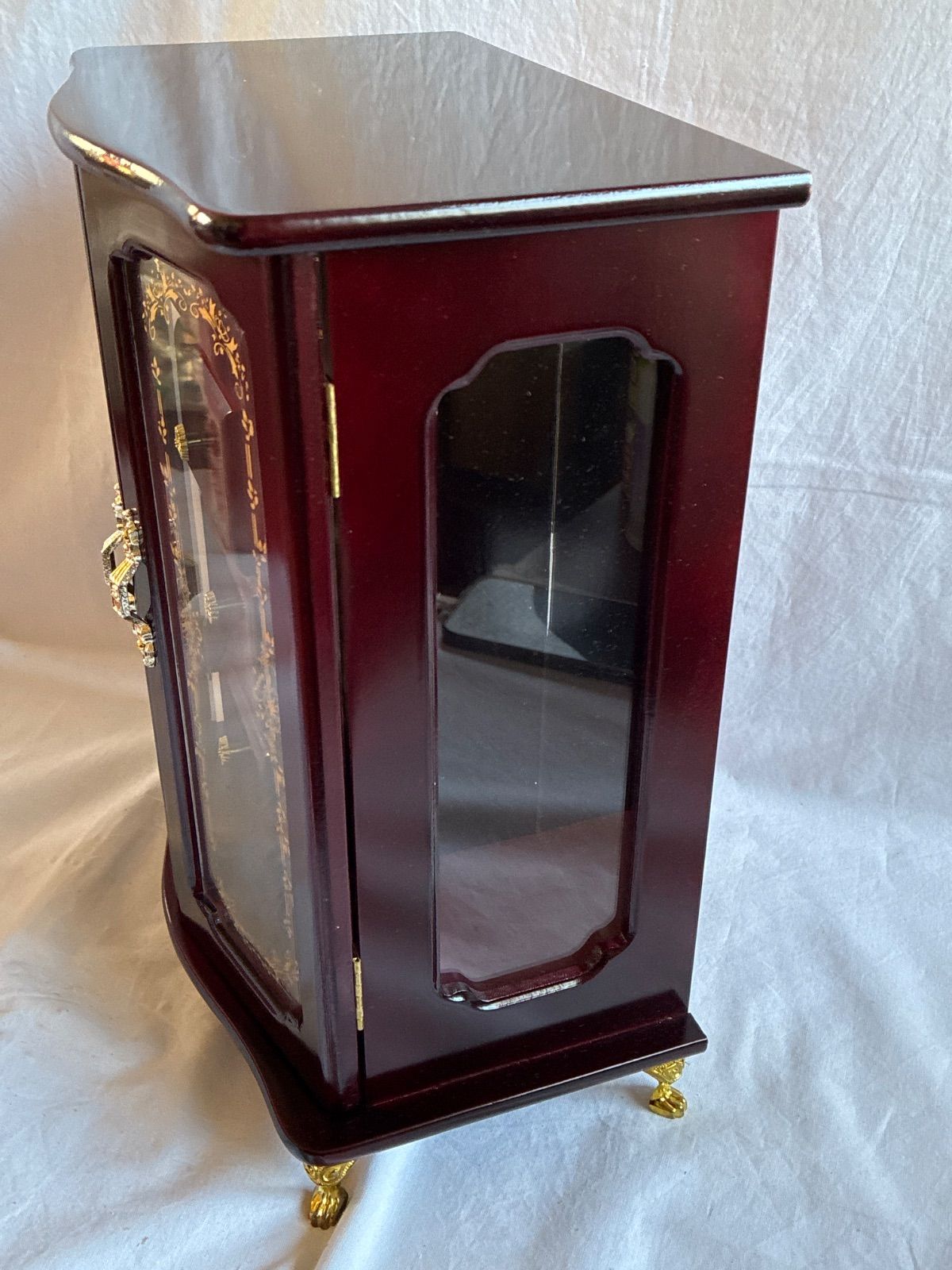 昭和レトロ ジュエリーボックス 木製 アクセサリーケース オルゴール 未使用 昭和レトロ 木製 オルゴール付 ジュエリーボックス ジュエリーケース