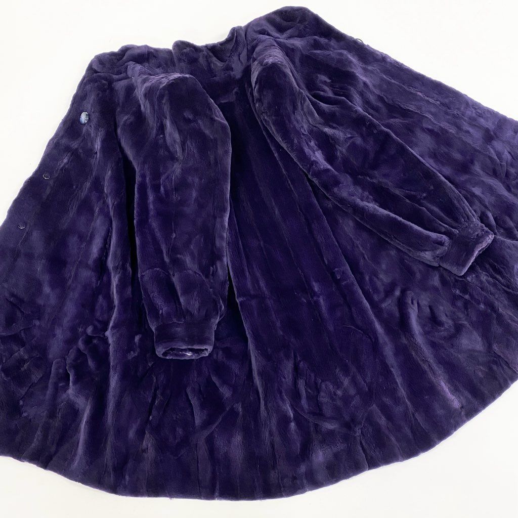 【美品 最高級】アメリカンファーアワード ミンクファー ロングコート 五つ星 72L15 AMERICAN FUR AWARDS アメリカンファーアワード 4つ星 染め