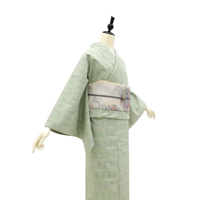 新古品】 紬 着物 袷 未使用 長野県 信州 松本紬 正絹 真綿紬 手織り