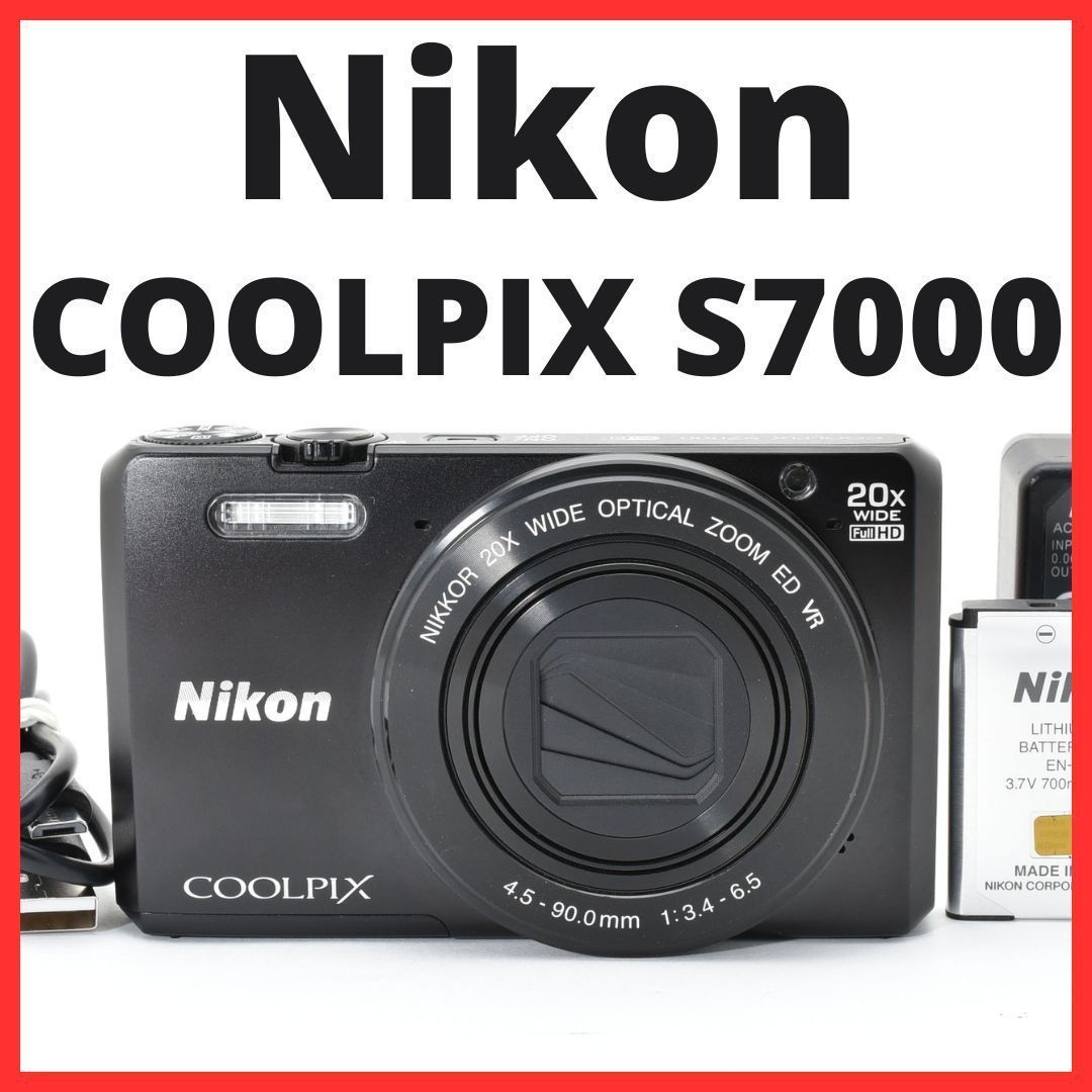 K08[7049]12☆極美品☆ ニコン Nikon COOLPIX S7000 - メルカリ