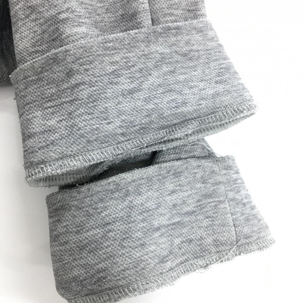 パーリーゲイツ ジョガーパンツ 杢グレー×黒 ジップロゴ ウエスト