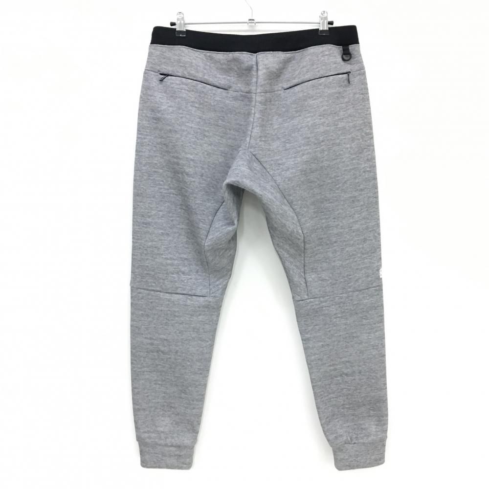 パーリーゲイツ ジョガーパンツ 杢グレー×黒 ジップロゴ ウエスト