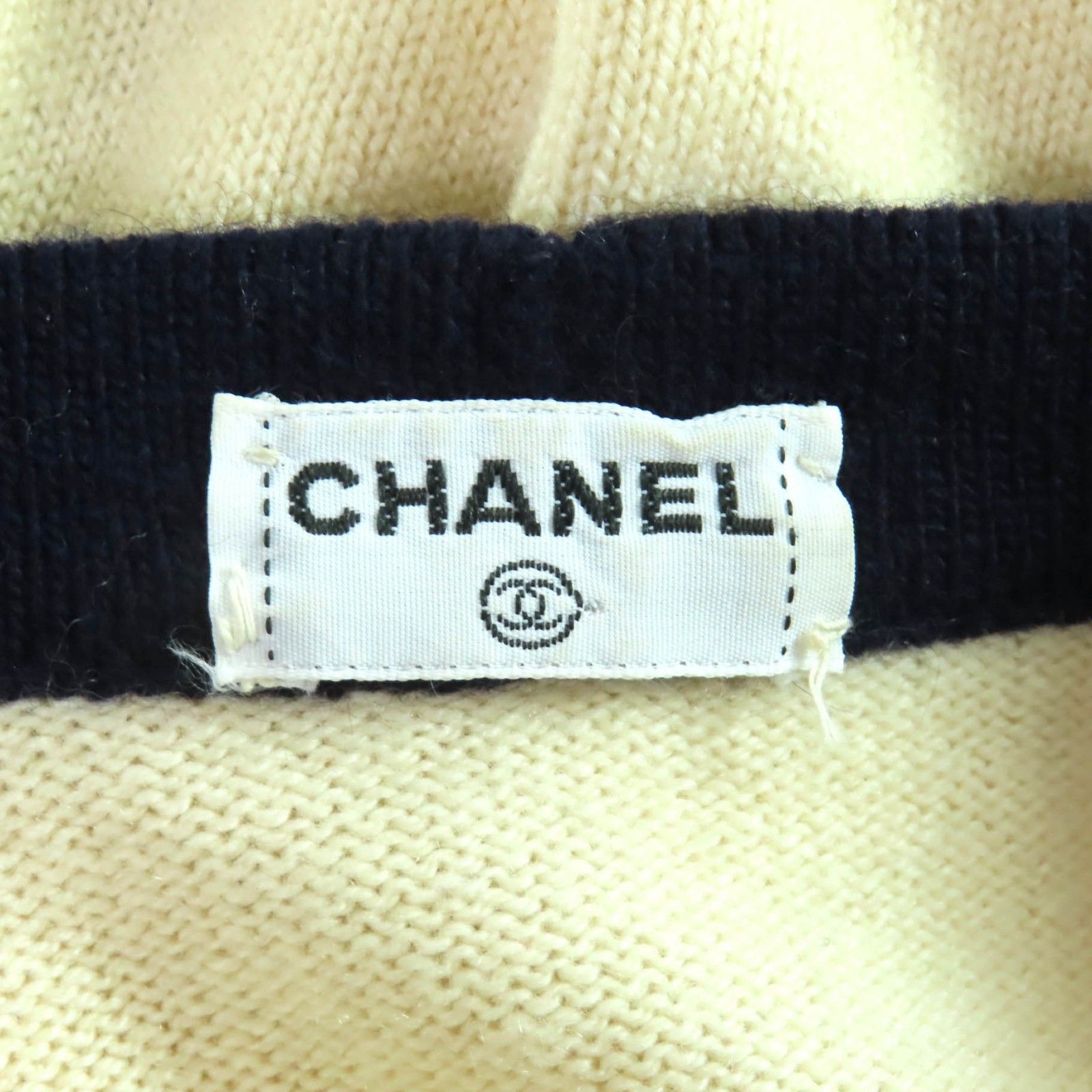 極美品☆CHANEL シャネル ヴィンテージ カシミヤ100％ クローバー