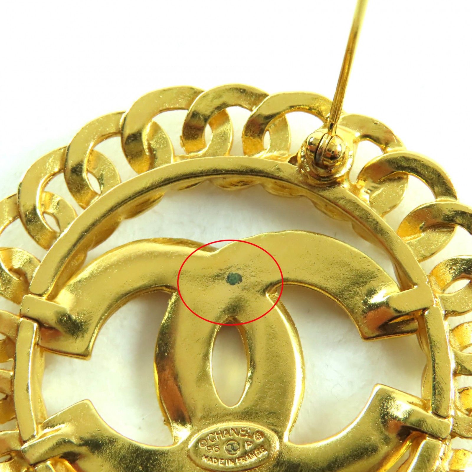 T*T様 正規品　レア　CHANEL　シャネル ブローチ 96P ゴールド ヴィ T*T様 正規品 レア CHANEL シャネル ブローチ 96P ゴールド ヴィ T*T