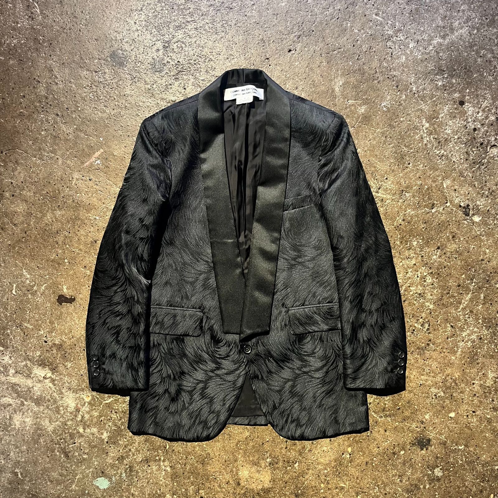 COMME des GARCONS 21 aw ジャガードショール ジャケット S コムデギャルソンコムデギャルソン コムコム 2021 AD