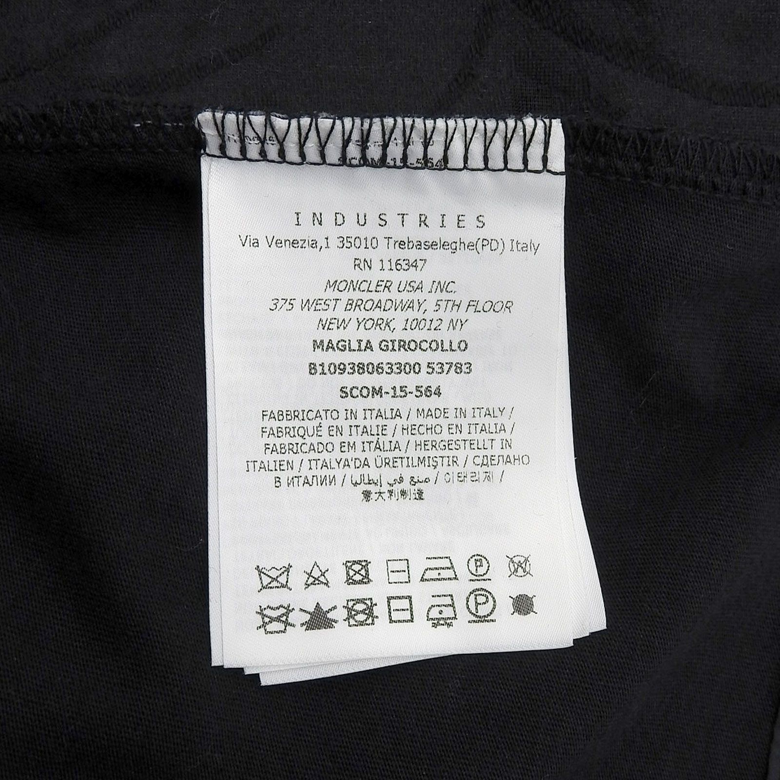 美品△MONCLER モンクレール MAGLIA GIROCOLLO コットン シルク混