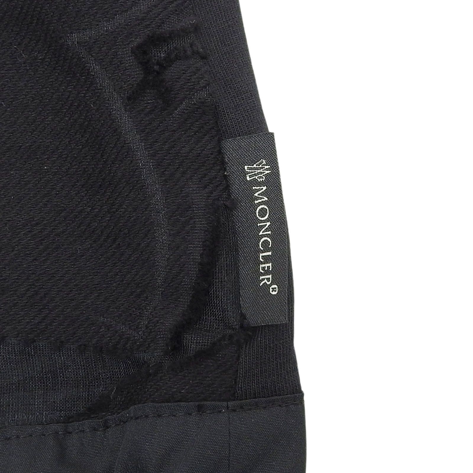 美品▲MONCLER モンクレール MAGLIA GIROCOLLO コットン シルク混 シアー 半袖 カットソー ブラック L イタリア製 正規品 レディース 美品△MONCLER モンクレール MAGLIA GIROCOLLO コットン シルク混