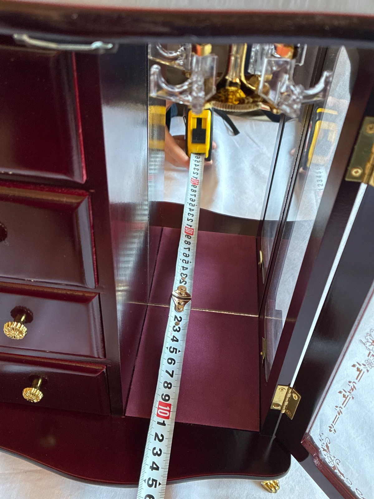 昭和レトロ】オルゴール付き ジュエリーボックス アクセサリーケース