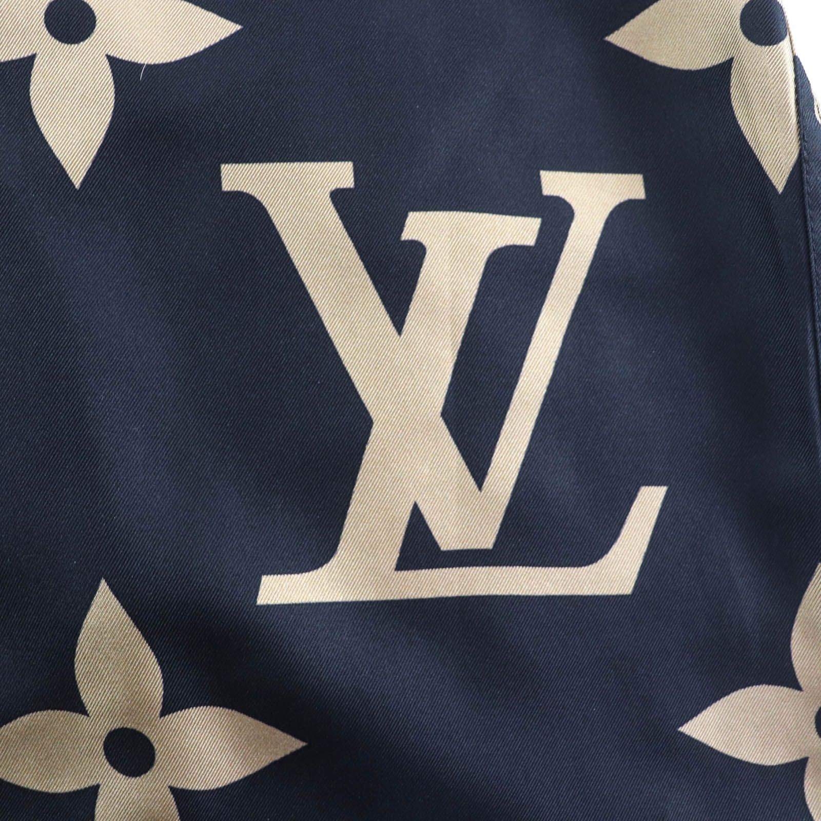 未使用品☆LOUIS VUITTON ルイヴィトン 23SS シルク100% ロゴボタン付