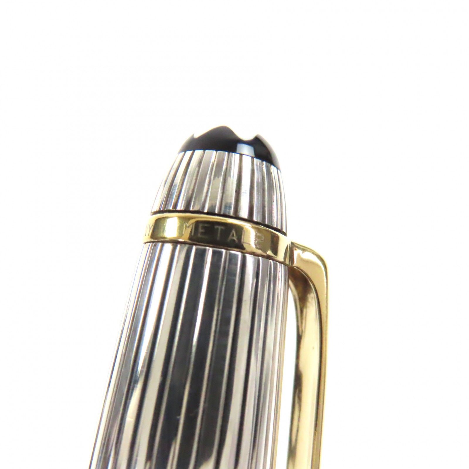  モンブラン ソリテール ペン先18 K Mニブ ホワイトスター 万年筆 シルバー ゴールド 箱 ケース付き ドイツ製 総重量27 53 g メンズ 万年筆 万年筆 インク