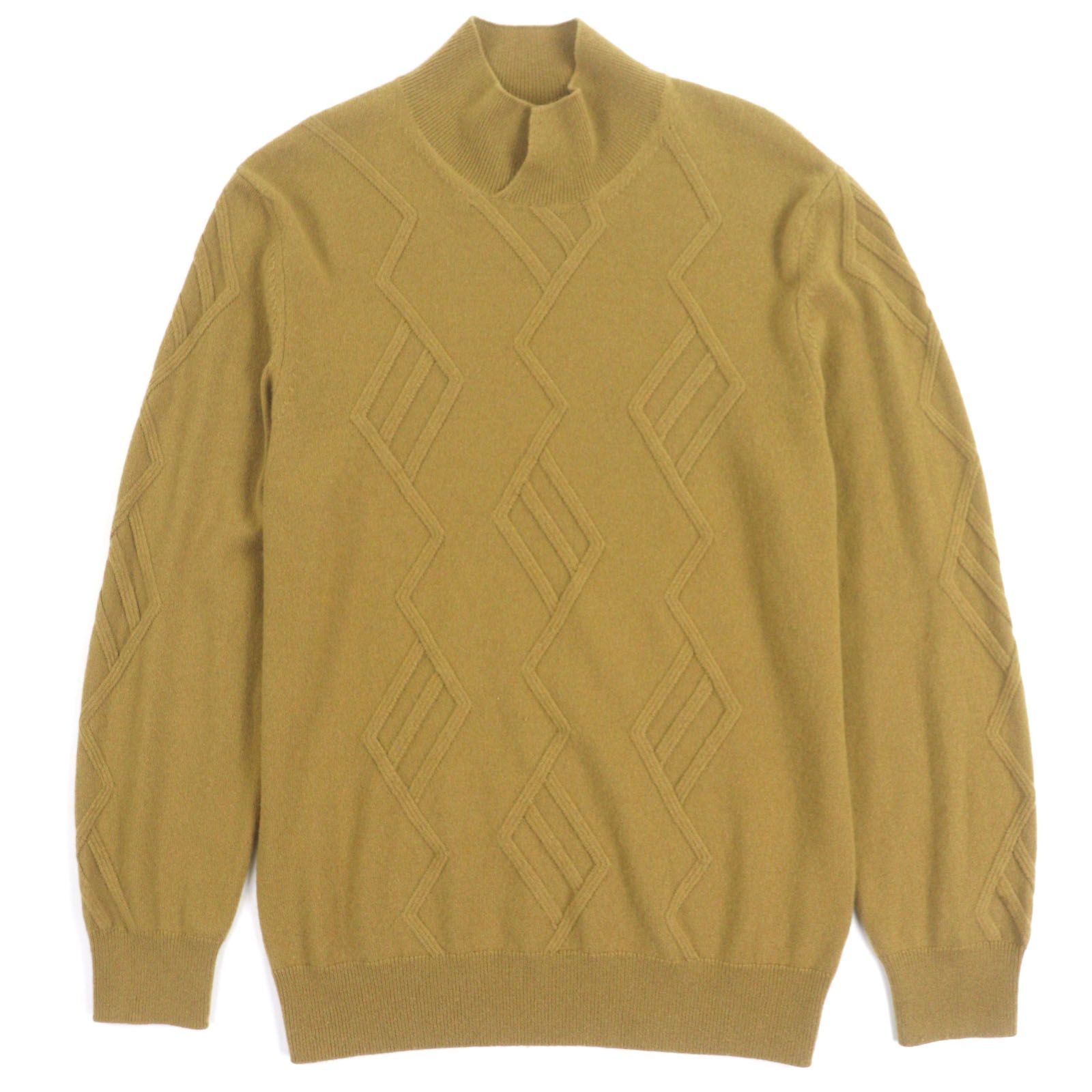 美品▽HERMES エルメス カシミヤ100% デザイン プルオーバー