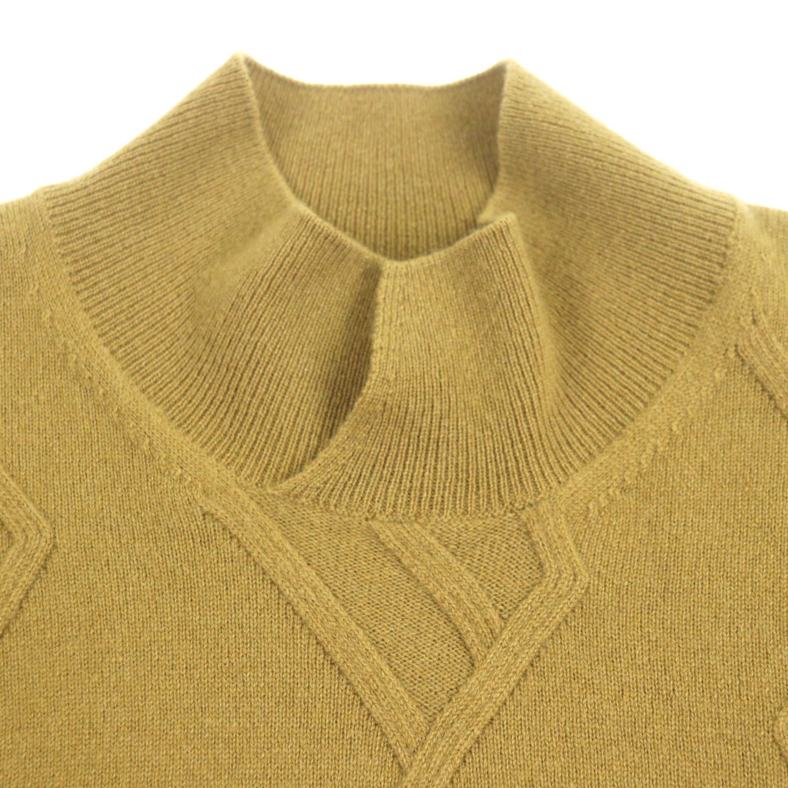 美品▽HERMES エルメス カシミヤ100% デザイン プルオーバー