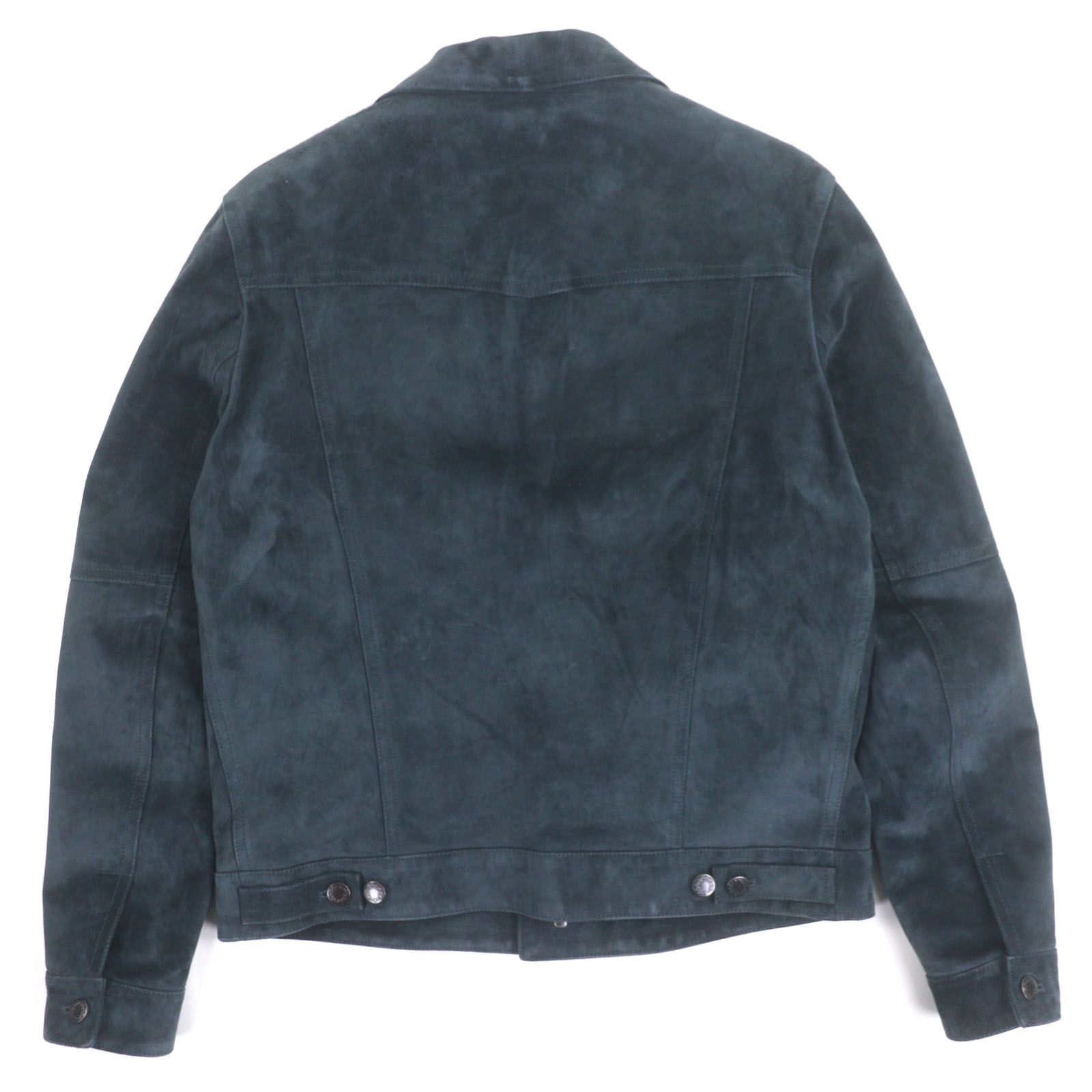 美品▽EMMETI エンメティ 牛革 スウェードレザー ブルゾン ジャケット