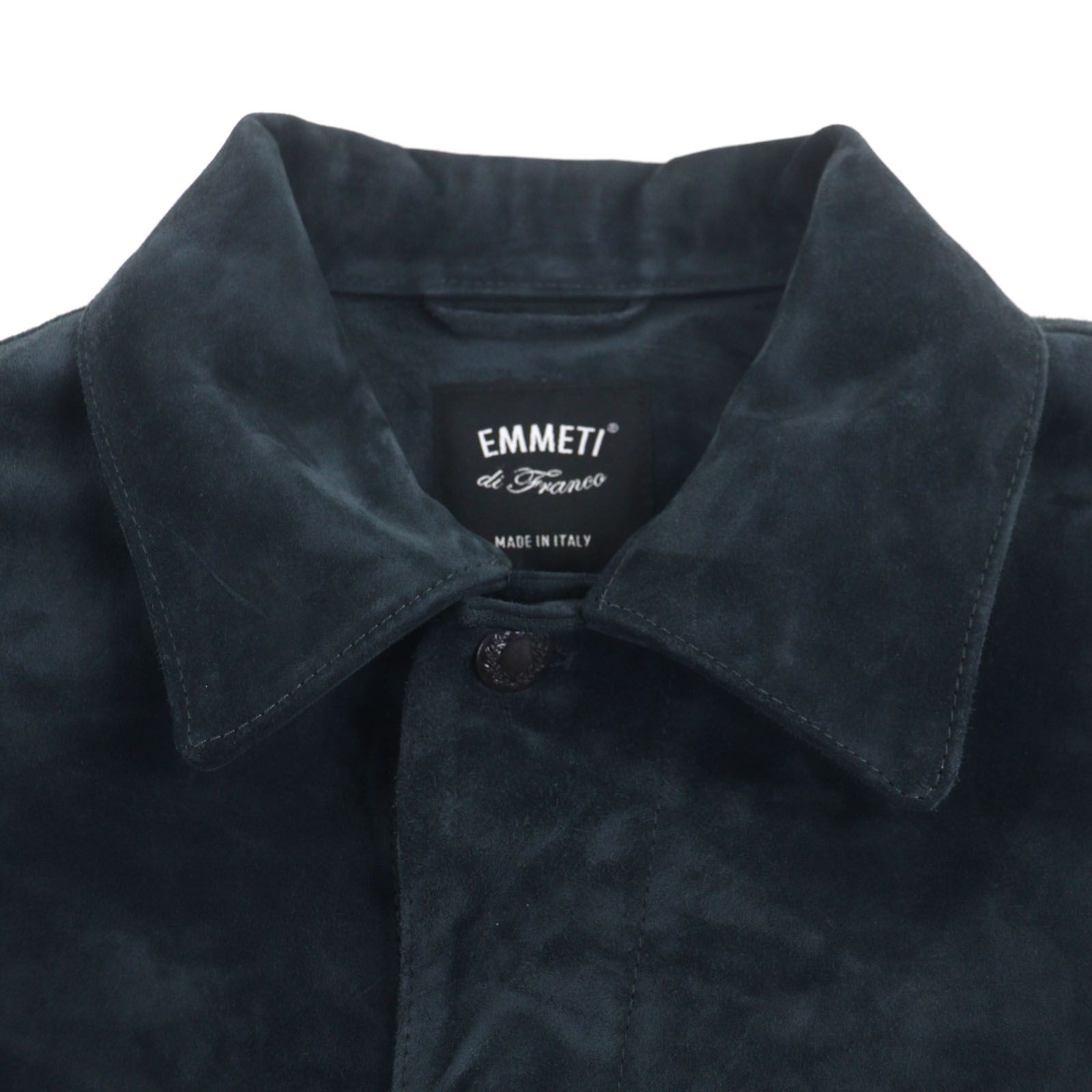 美品▽EMMETI エンメティ 牛革 スウェードレザー ブルゾン ジャケット