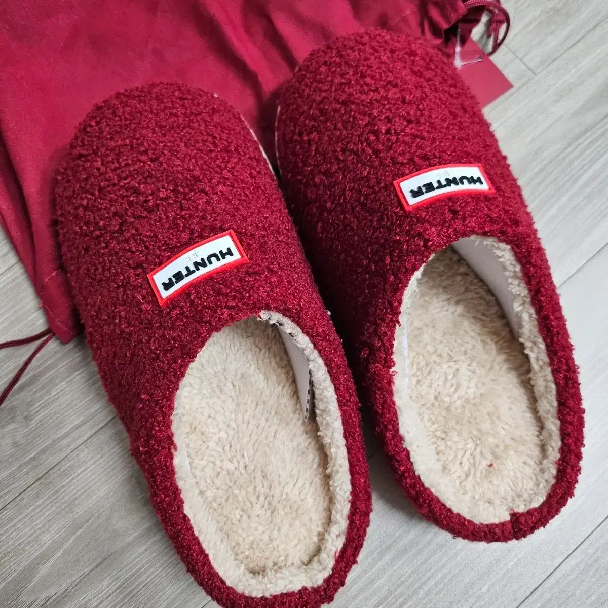BASKIN ROBBINS BR HUNTER スリッパ レッド ブラウン
