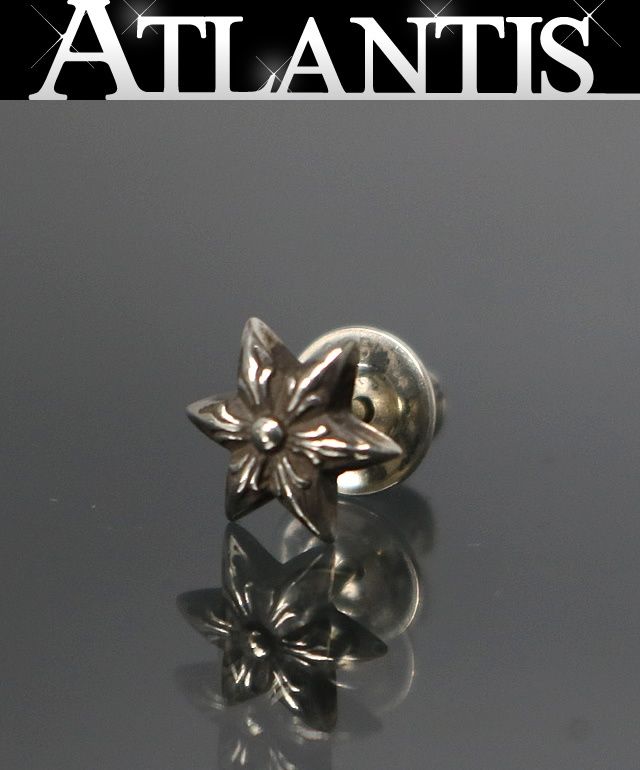 CHROME HEARTS クロムハーツ スター スタッド ピアス メンズ シルバー SV 925 101021