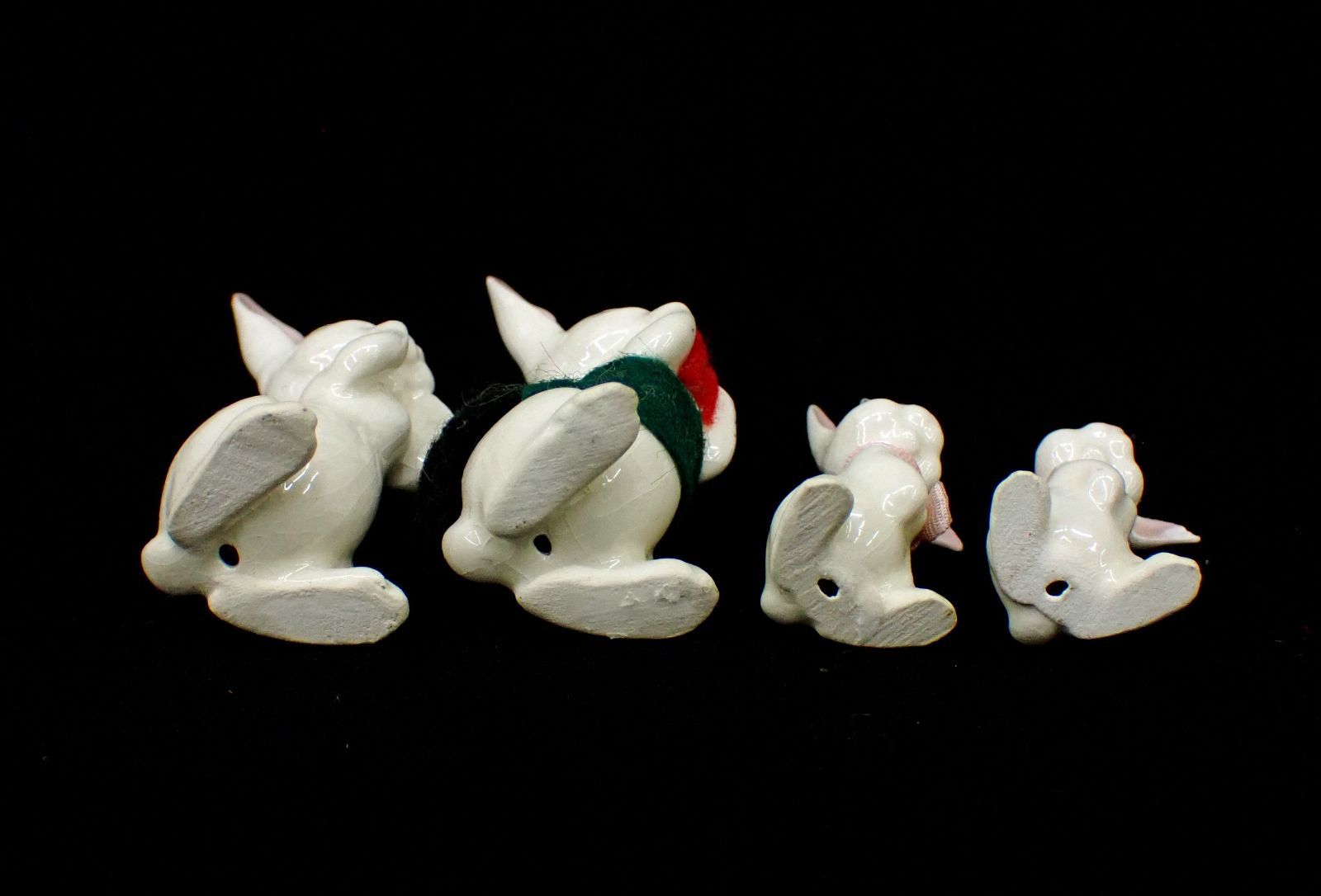 △07 Hagen-Renaker ヘイゲンリネカー ウサギ/ラビット 4体△陶器製