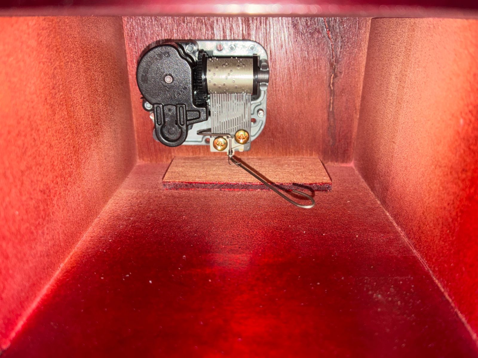 昭和レトロ】オルゴール付き ジュエリーボックス アクセサリーケース