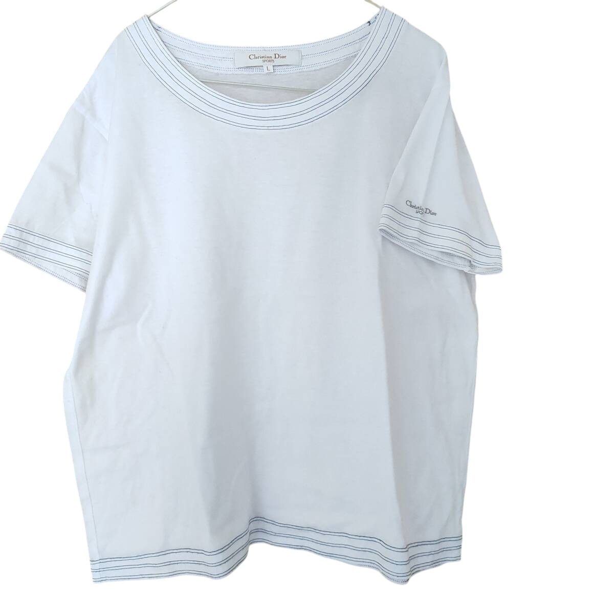 上品 ディオール Christian Dior SPORTS 白 スウェット 花刺繍 Mサイズ