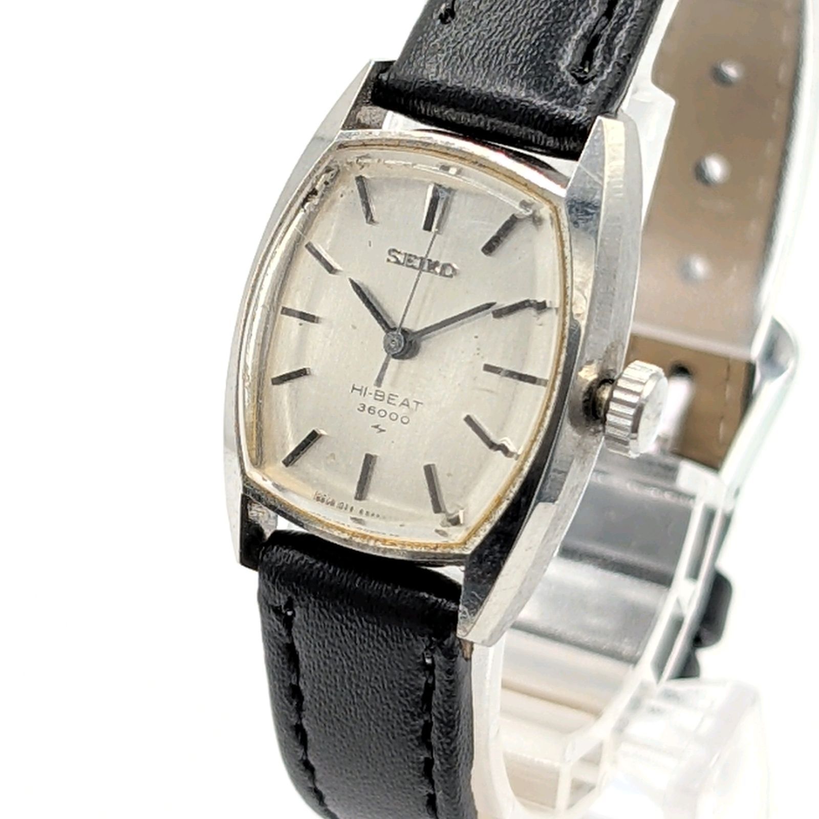 SEIKO 1944 3000 HI BEAT Watch Self Winding Working セイコー ハイビート 時計 手巻き レディース スクエア シルバー ヴィンテージ 稼働品