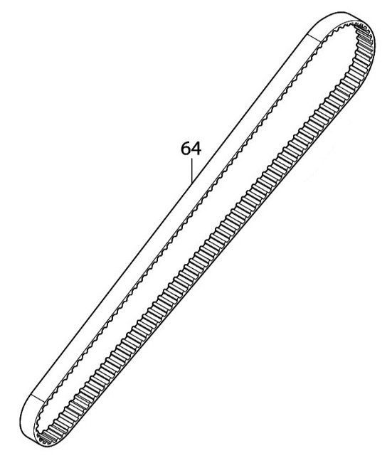 マキタ makita 355㎜ 充電式カッタ CE 002 GZ 用 シンクロベルト 15ー880 225107-3 部品 修理 補給 パーツ 切断機 コンクリートカッター