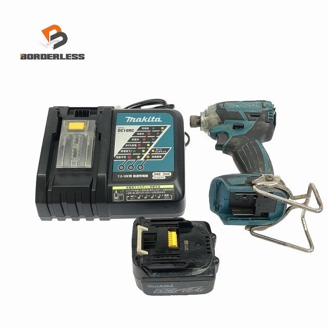 品 makita マキタ 14 4 V 充電式インパクトドライバー TD 137 D 青 ブルー バッテリ 6 0 Ah 充電器付 コードレス120206