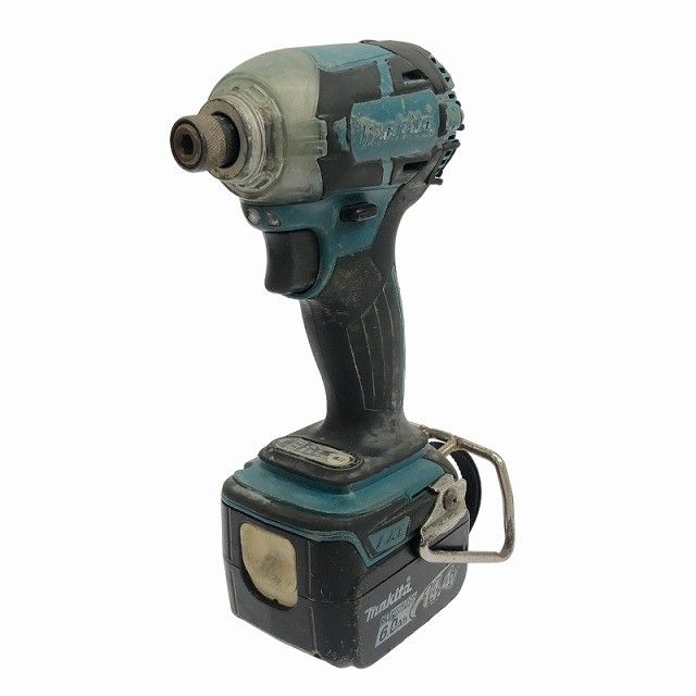 品 makita マキタ 14.4 V 充電式インパクトドライバー TD 137 D 青 ブルー バッテリ 6.0 Ah 充電器付 コードレス120206