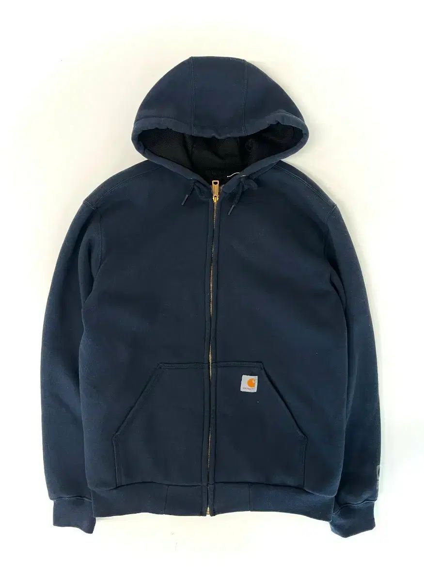 Carhartt カーハート ネイビー フード ジップアップ ジャケット - メルカリ