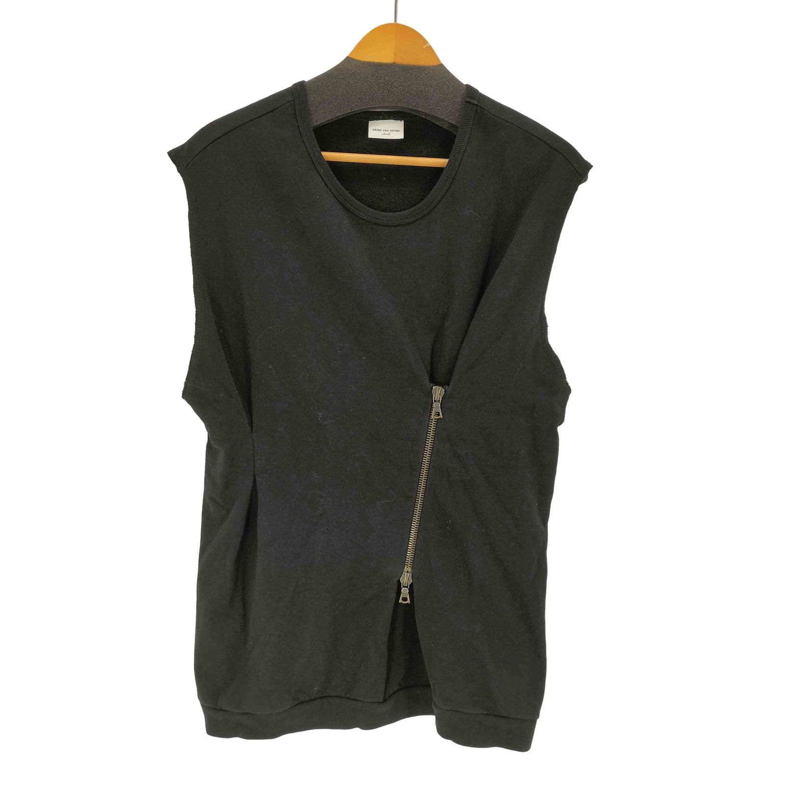 DRIES VAN NOTEN(ドリスヴァンノッテン) ririファスナー ジップデザインタンクトップ メンズ import：S 【中古】【ブランド古着バズストア】 ドリスヴァンノッテン DRIES VAN NOTEN ririファスナー ジップデザイン