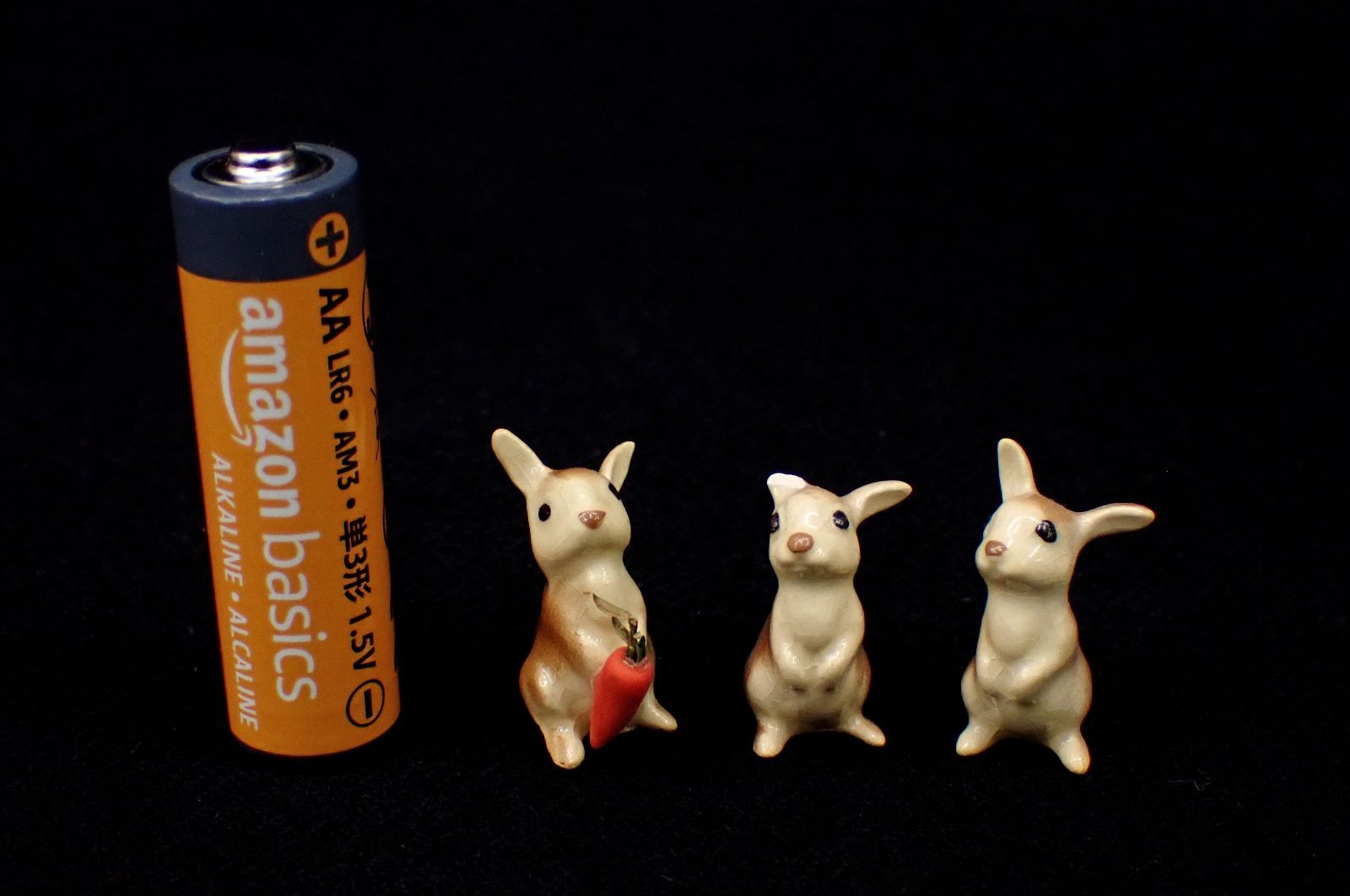 △08 Hagen-Renaker ヘイゲンリネカー ウサギ/ラビット 3体△ブラウン △08 Hagen-Renaker ヘイゲンリネカー ウサギ/ラビット 3体△ブラウン