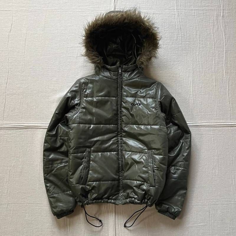 00s archive アーカイブ ROXY ロキシー フルジップアップ 光沢 短丈