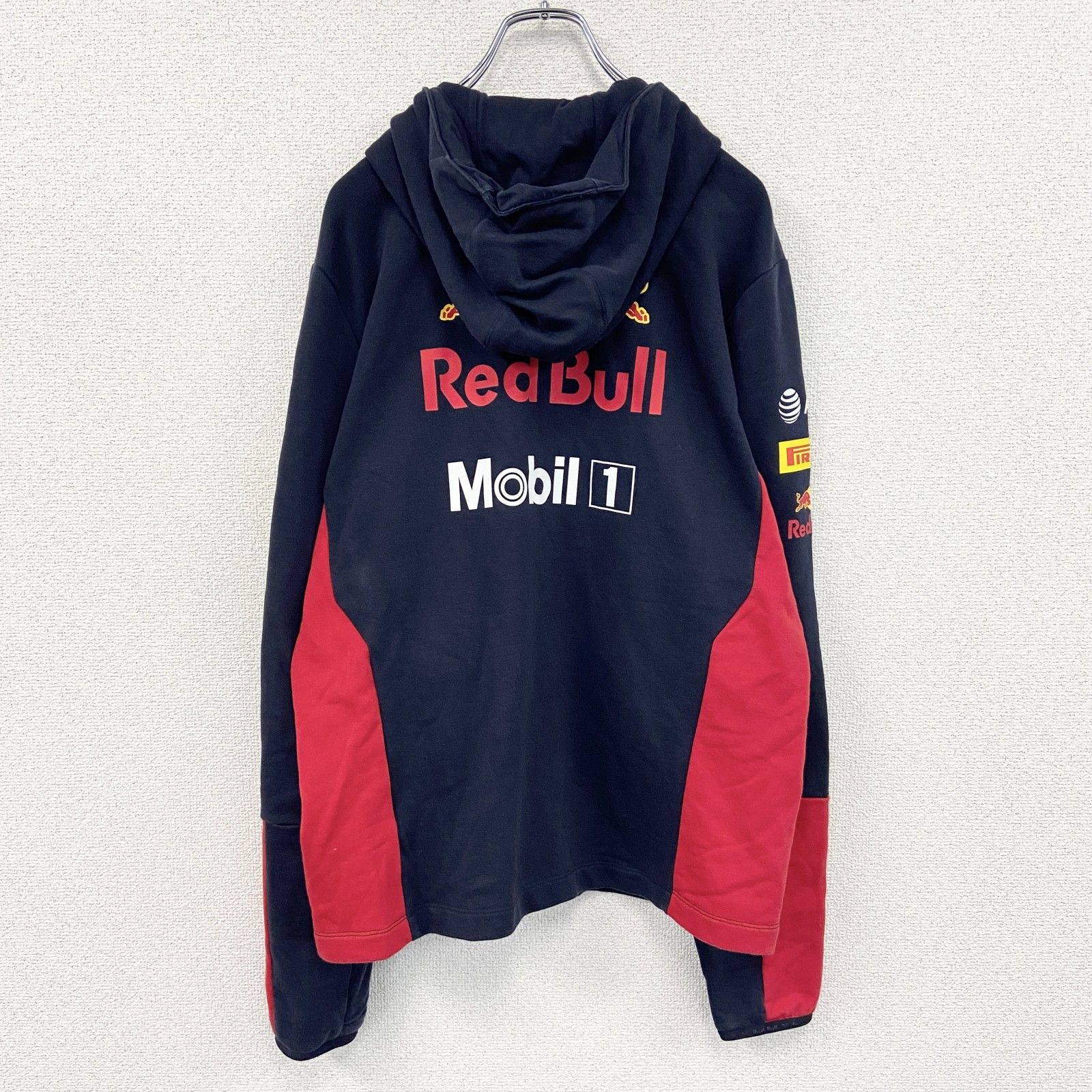 古着 used PUMA プーマ レッドブル フルジップスウェットパーカー