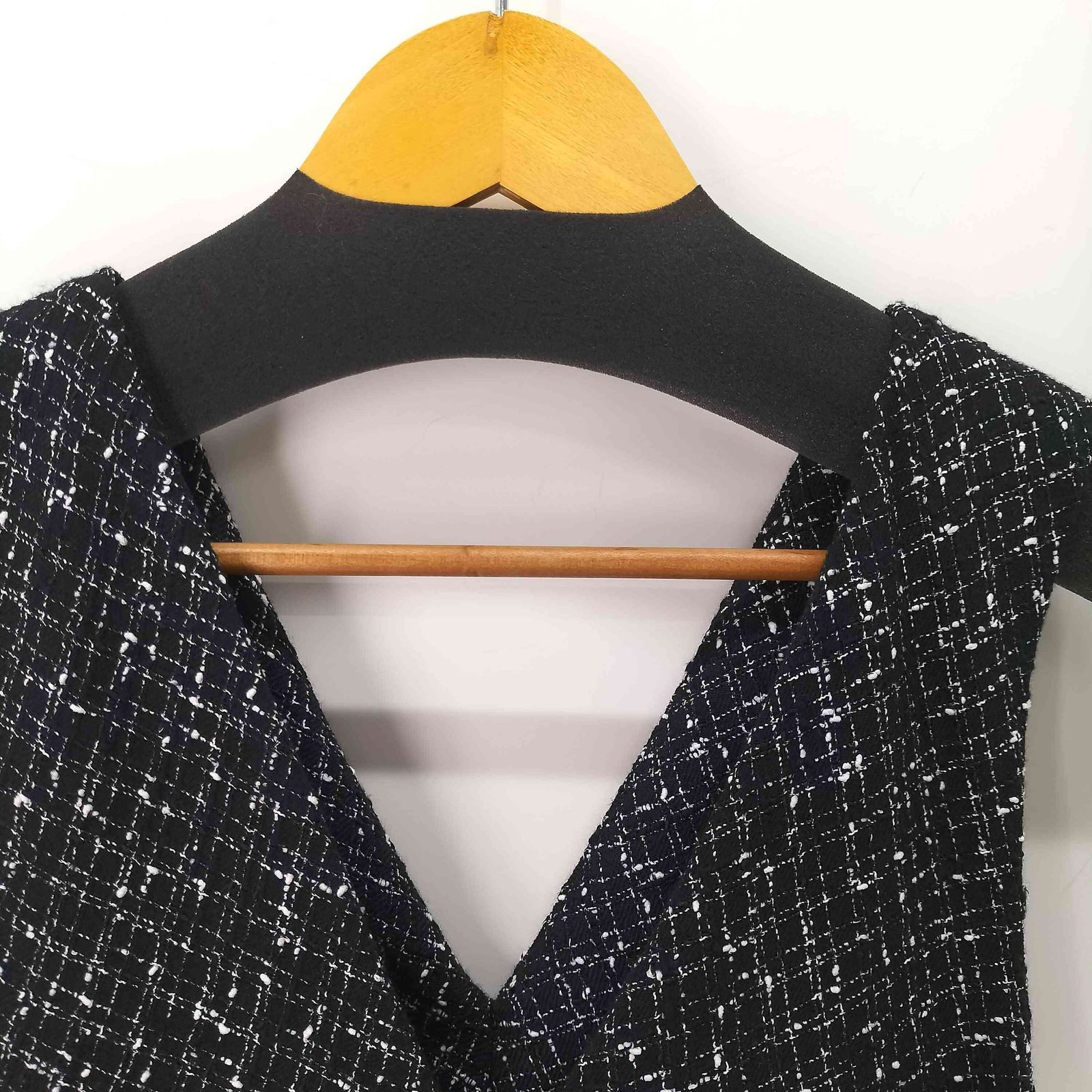 ビアズリー BEARDSLEY ツイードフレアーワンピース レディース JPN：0