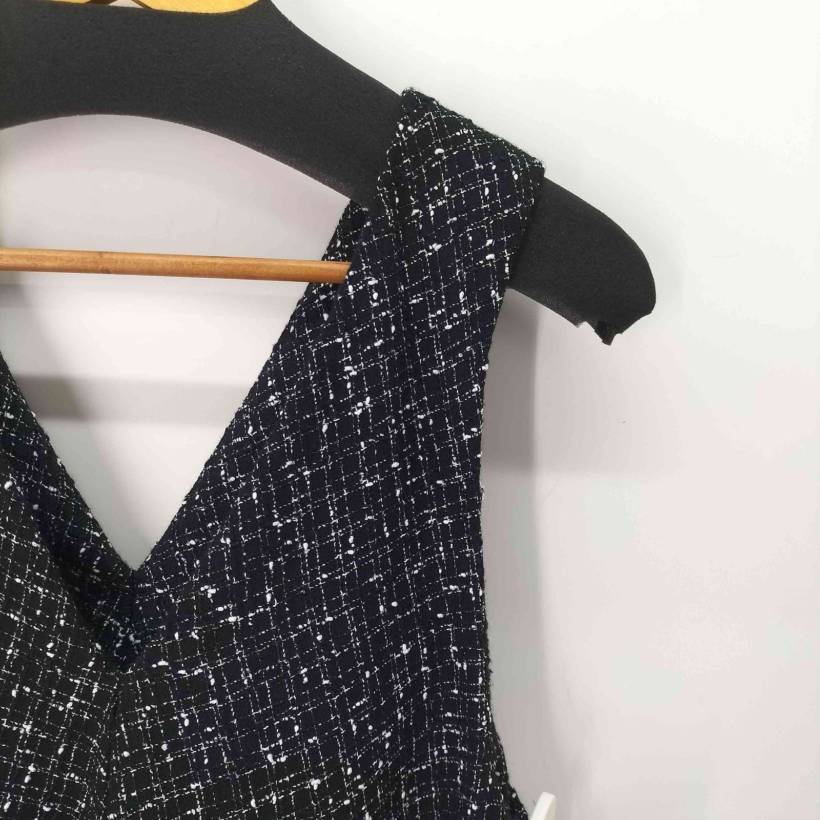 ビアズリー BEARDSLEY ツイードフレアーワンピース レディース JPN：0