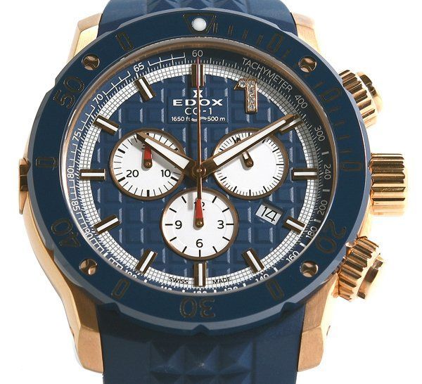 箱 ギャラ付 300本 EDOX エドックス クロノオフショア1 リミテッドエディション 10221 37 RBU 9 BUIDR クォーツ メンズ