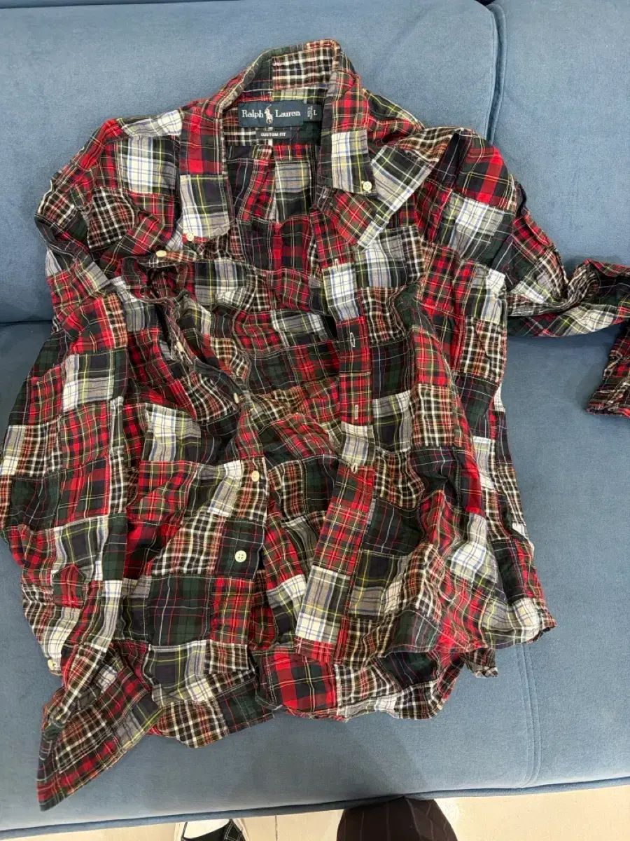 ポロ ラルフローレン パッチワーク シャツ