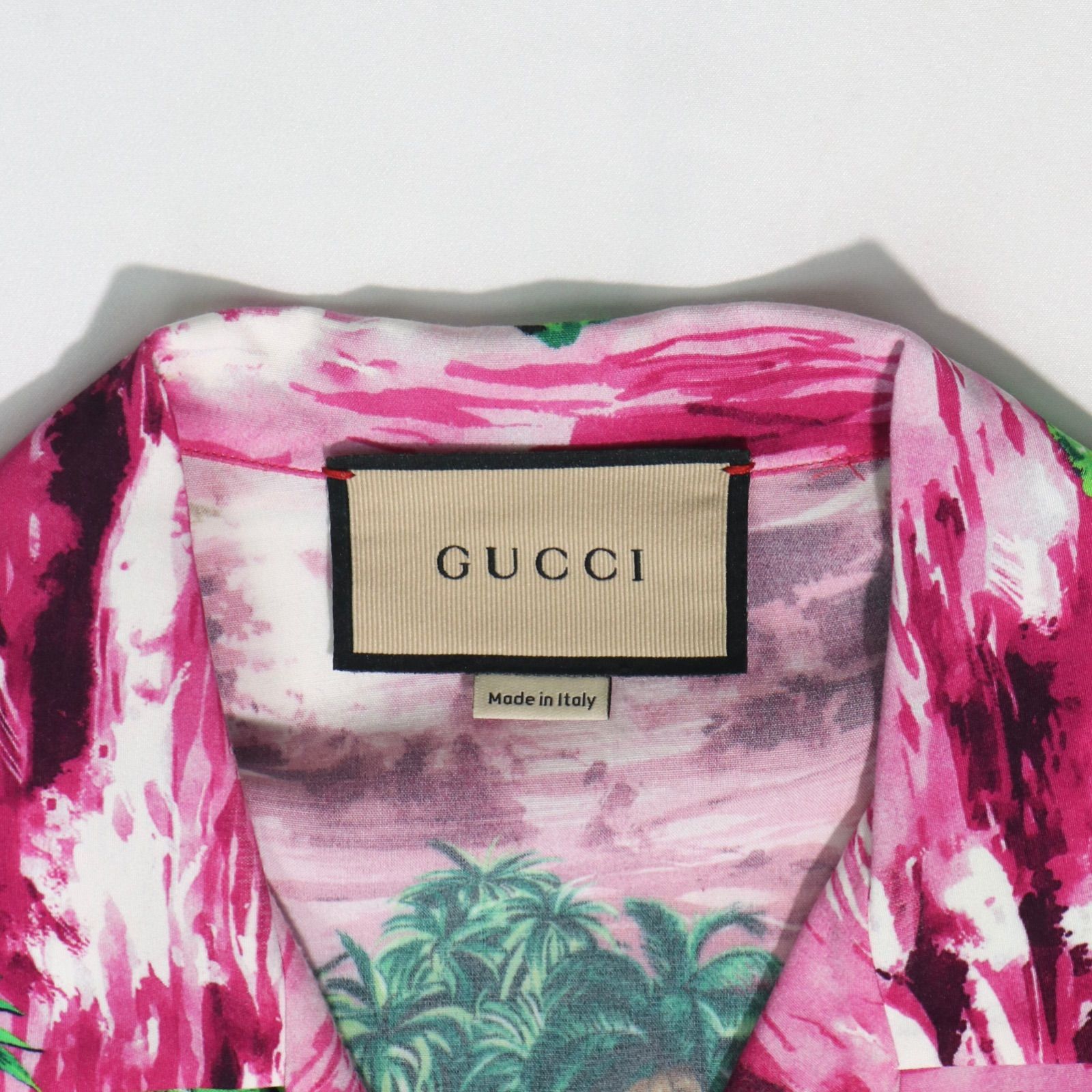 GUCCI 2022aw Love Parade アイランドプリント シャツ レーヨン グッチ