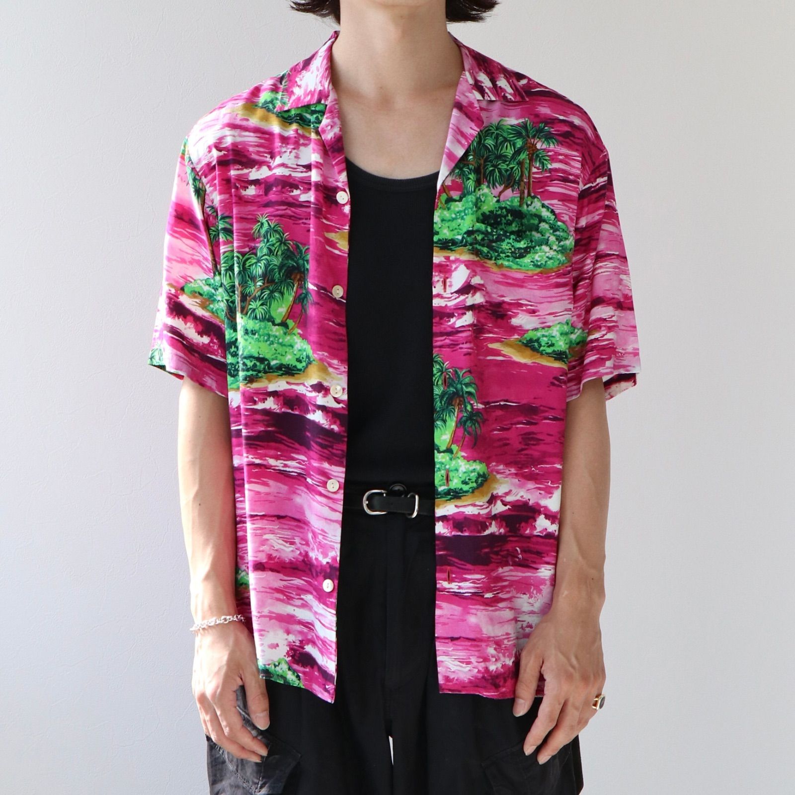 GUCCI 2022aw Love Parade アイランドプリント シャツ レーヨン グッチ