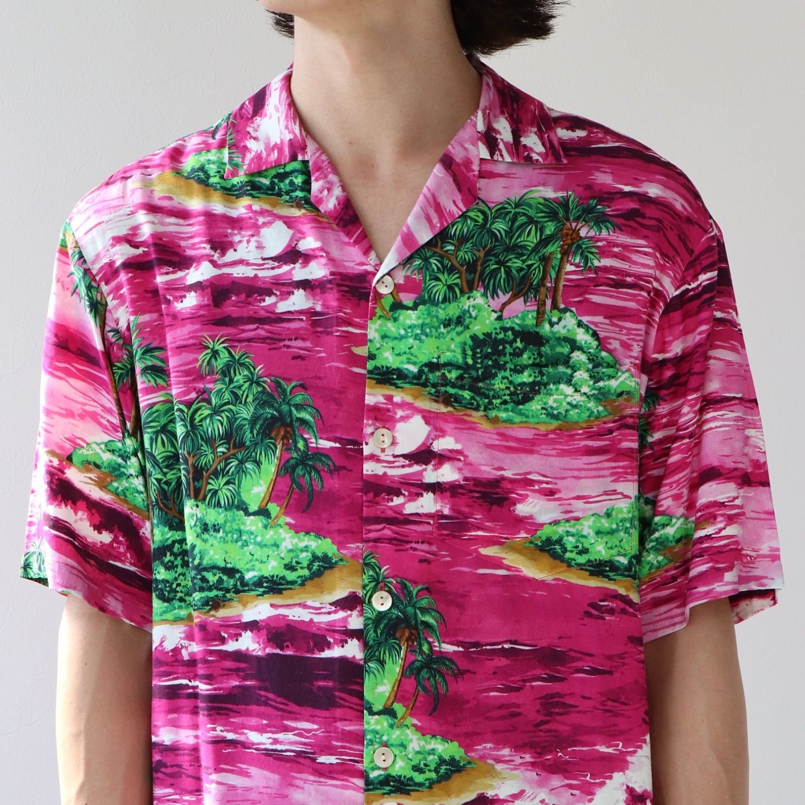 GUCCI 2022aw Love Parade アイランドプリント シャツ レーヨン グッチ