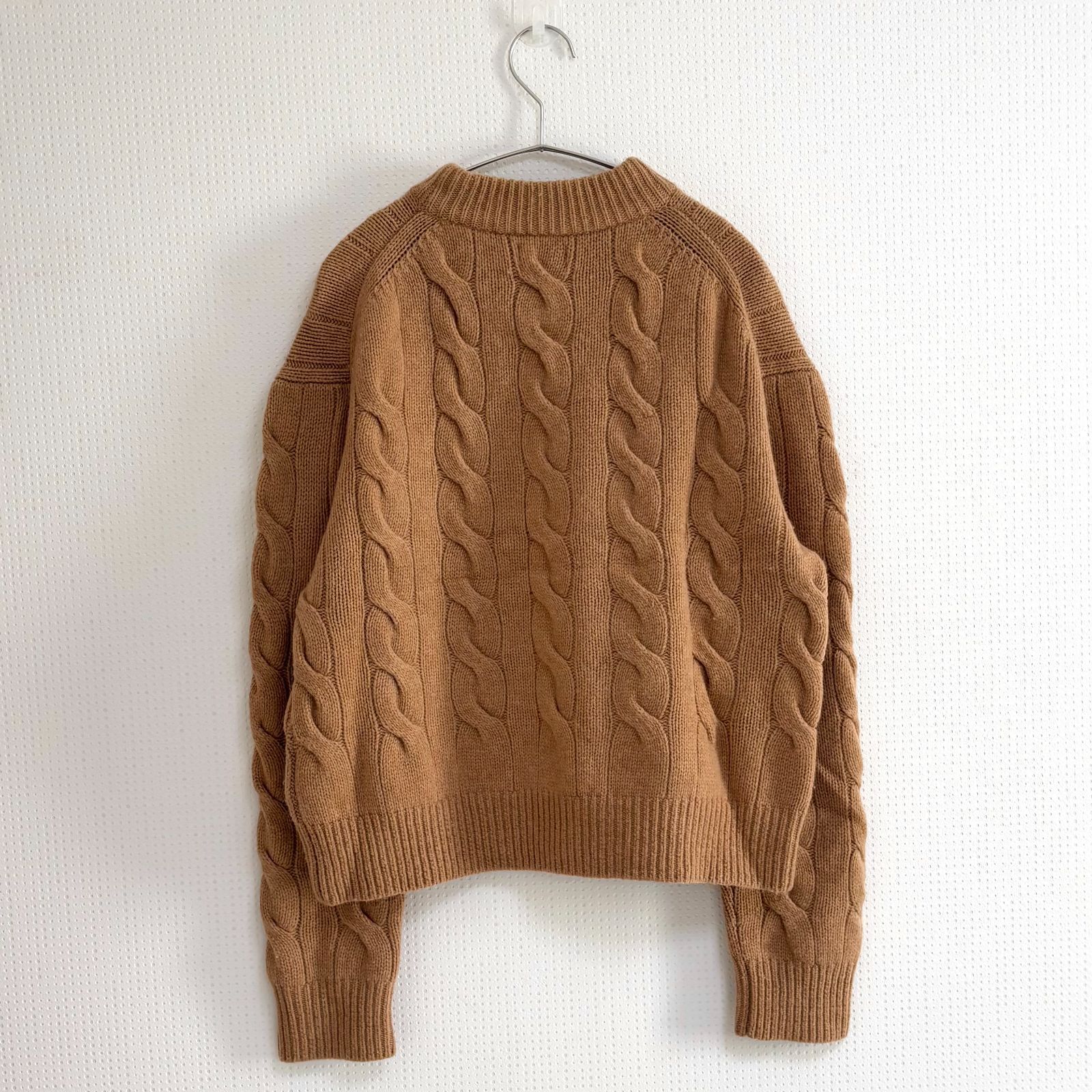 POLO RALPH LAUREN ポロ ラルフローレン ケーブルニット モックネック セーター ウールカシミヤ クロップド P 362