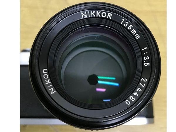 NIKON ニコン FM2 ボディ、NIKKOR 135mm 1:3.5 レンズ カメラ ジャンク
