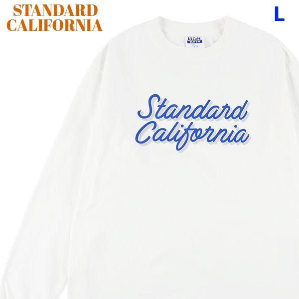 L STANDARD CALIFORNIA SD HEAVYWEIGHT MODERN TWIST SIGNS LOGO LS Tee WHITE カリフォルニア ロンTシャツ ホワイト