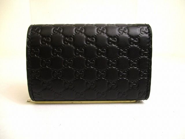 グッチ GUCCI GG マイクログッチシマ レザー シルバー金具 6連 キーケース キーリング メンズ レディース