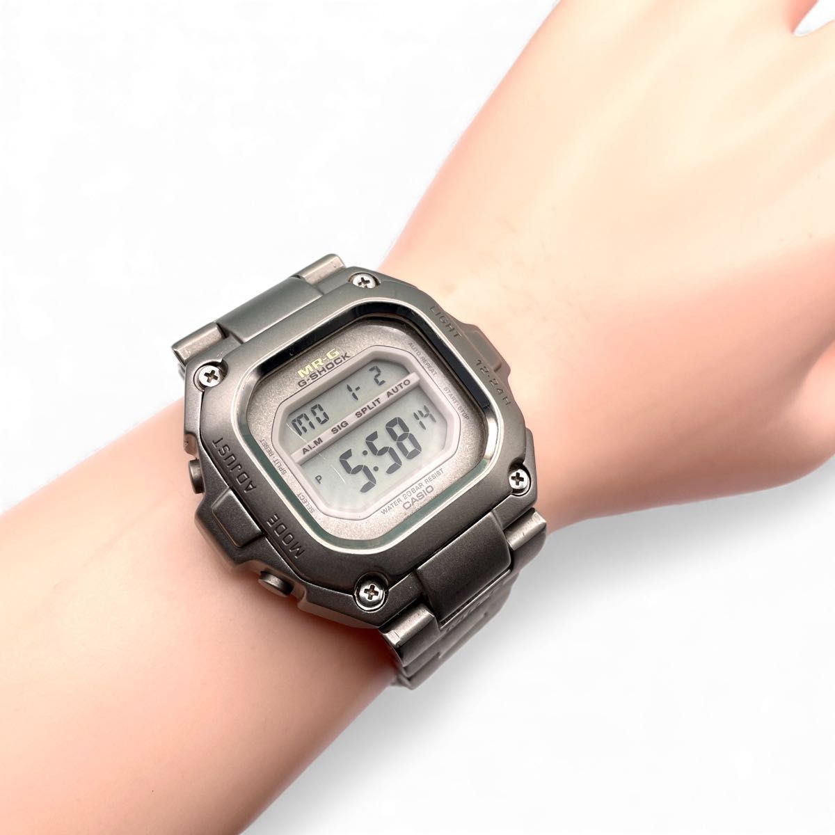 稼働 CASIO カシオ G-SHOCK MRG-110 T 初代 チタンモデル クォーツ Gショック チタン ヴィンテージ
